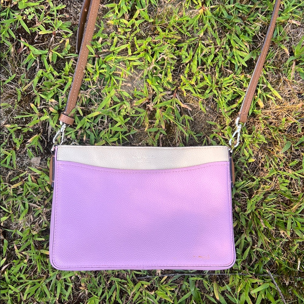 Kate Spade Lavender and Cream Crossbody Bag